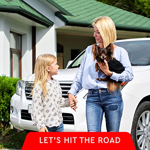 Image of Helteko XL Car Seat Protector - 2 Pack Car Seat Cover for Child Carseat with Thickest Padding, 600D Oxford, Waterproof & Durable Fabric, Non-Slip Back, 2 Mesh Storage Pockets, Gray