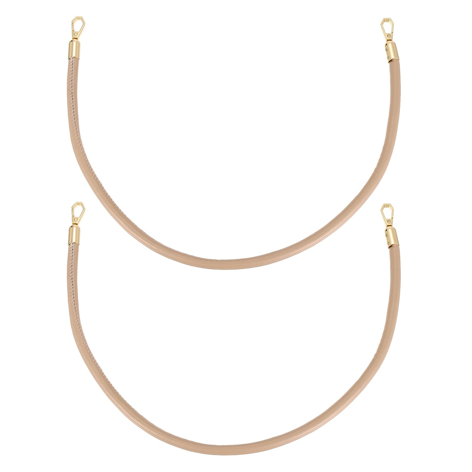 uxcell 2Pcs Leather Handbag Handles, 60cm/23.6" PU Leather Shoulder Bag Straps Leather Purse Straps for Women's Handbag Tote Bag Handles Replacement (