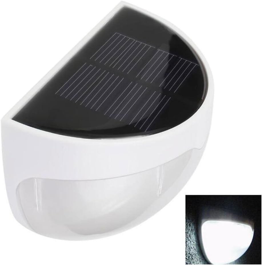 Cheerswill Waterproof LED Solar Motion Sensor Light Light-actuated Wall Night Light Outdoor Color White