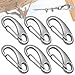 Srup 6 Stück Edelstahl Klettern Clips, Edelstahl Schnapp-Karabiner, 304 Edelstahl Karabinerhaken, Edelstahl Fahnenmast Karabinerhaken, 50mm Karabiner Clips, für Bergsteigen Camping Wandern Outdoor Handtuchhalter,Edelstahl  günstig Kaufen-Srup 6 Stück Edelstahl Klettern Clips, Edelstahl Schnapp-Karabiner, 304 Edelstahl Karabinerhaken, Edelstahl Fahnenmast Karabinerhaken, 50mm Karabiner Clips, für Bergsteigen Camping Wandern Outdoor