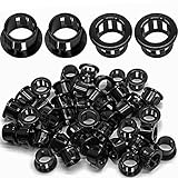 Uenhoy 50 Pcs Black Snap Bushing 1/2