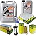 Produktbild QR-PARTS 69344131 Filter Set Inspektionspaket 6 Liter Liqui Moly Motoröl Top Tec 4200 5W-30 MANN-FILTER Innenraumfilter Kraftstofffilter Luftfilter Ölfilter
