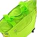 Olympia U.S.A. Fashion Rolling Shopper Tote, Lime Polka Dots