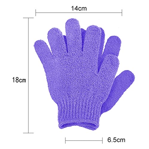 3 paia di guanti da doccia, guanti da massaggio