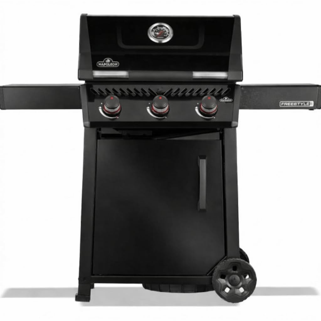 Napoleon Freestyle 365DPK-1-RC LPG Gas BBQ Grill – 3 Burner Outdoor Barbecue, Black-image-48