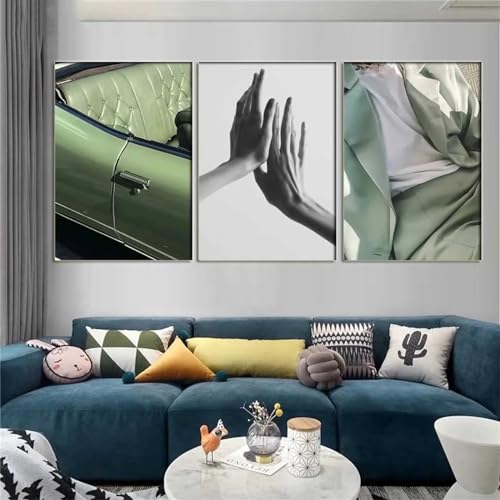 Broderie Diamant Kit Complet 3 Pièces : Puzzle Stitch Art 5D 60x90cm