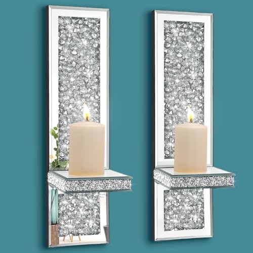 Pibeyer Crystal Crush Mirror Sconces