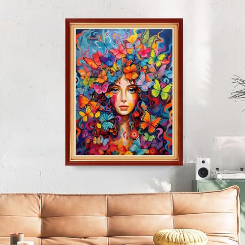 Image of Funart Stamped Cross Stitch Kits for Beginners Full Range of Cross Stitching Preprinted Embroidery Kits for Adults, 11CT Embroidery Pattern Needlepoint Kits- (ArtColors08)