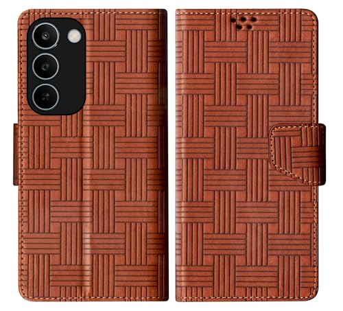 Image of SBMS Flip Cover for Realme C83 5G /Narzo 100 Lite 5G /P4 Lite 5G Back Case with Magnatic Closure | Genuine Leather Finish | Inbuilt Stand | Card & Money Pocket | Wallet Style Flip Cover (Mat Tan)