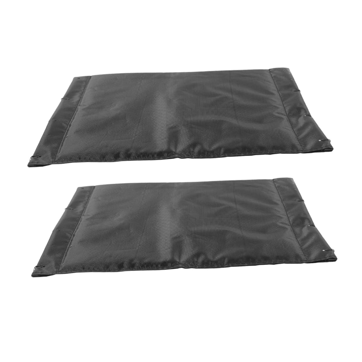 Gatuida Recambios Silla Ruedas Cojín para Sillas de Ruedas Transpirable y Antideslizante de Tela Oxford Negro, Pack de 2 Piezas para Reemplazo Cómodo y Duradero
