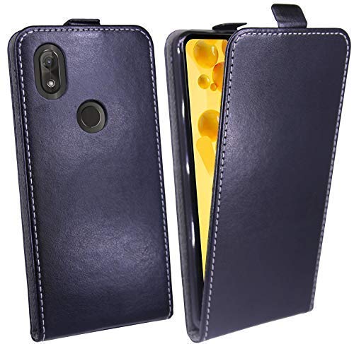 cofi1453 Klapptasche Schutztasche Schutzhülle kompatibel mit Wiko View 2 Flip Tasche Hülle Zubehör Etui in Schwarz Tasche Hülle