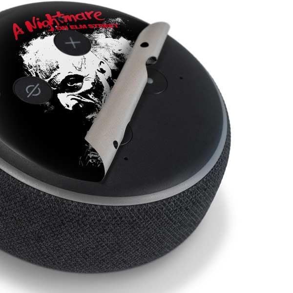Skinit Decal Audio Skin Compatible with Amazon Echo Dot 3 - Officially Licensed A Nightmare on Elm Street Design