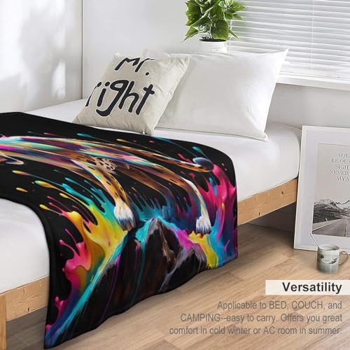 Manta de forro polar de leopardo para sofá y salón de 140x180 cm 7