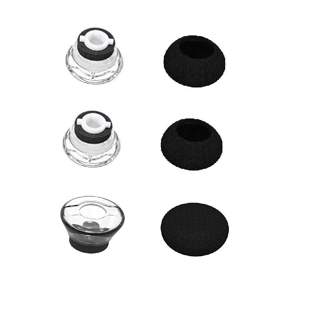 BLLQReplacement Small Size Ear Tips Earbuds EarTip Kit with Foam Cover Compatible with Voyager Legend, 3 Eartips & 3 Foam Covers (Accessory for Legend S Size)