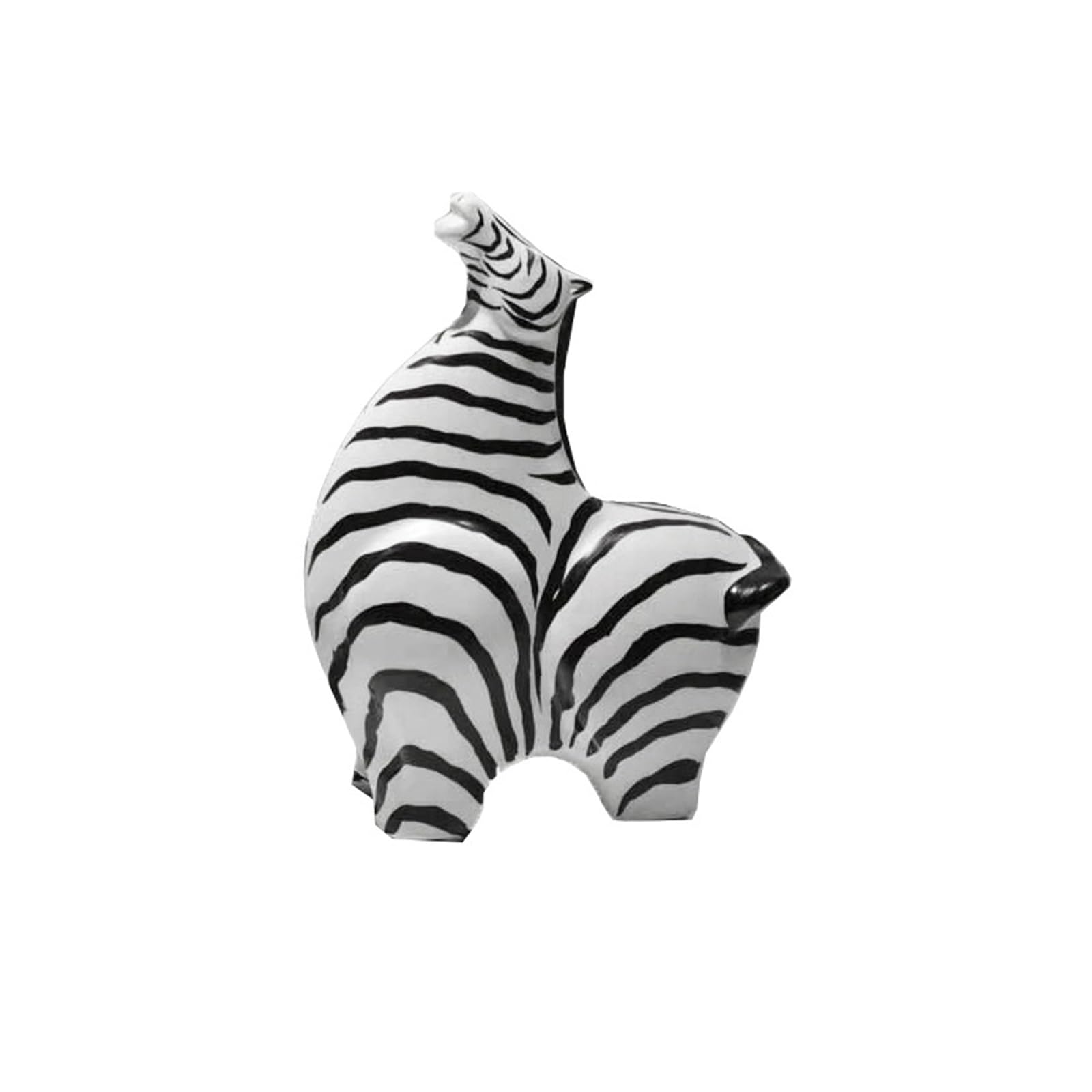 Tauzveok Ceramic Horse Deco Statue, Modern Abstract Horses Deco Sculpture, for living room, bedroom, dining room, office, home decor items sculptures,Black White B