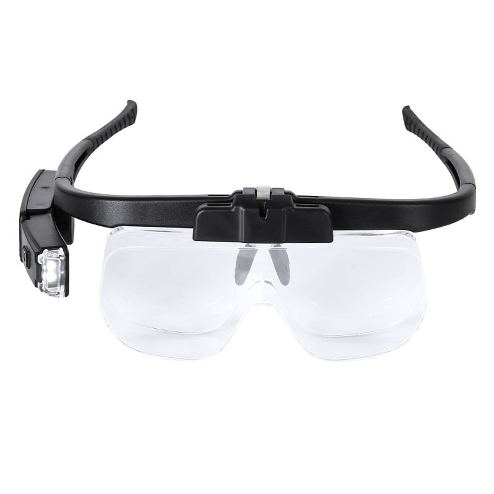 Kopfband-Lupenbrille mit Licht, freihändig beleuchtete Kopfhalterungslupe. Perfekte freihändige Lupe zum Lesen und für Naharbeiten wie Nähen und Handarbeiten Stabilize