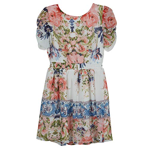 Amy Byer Girls' One Size Shirred Waistband Dress2