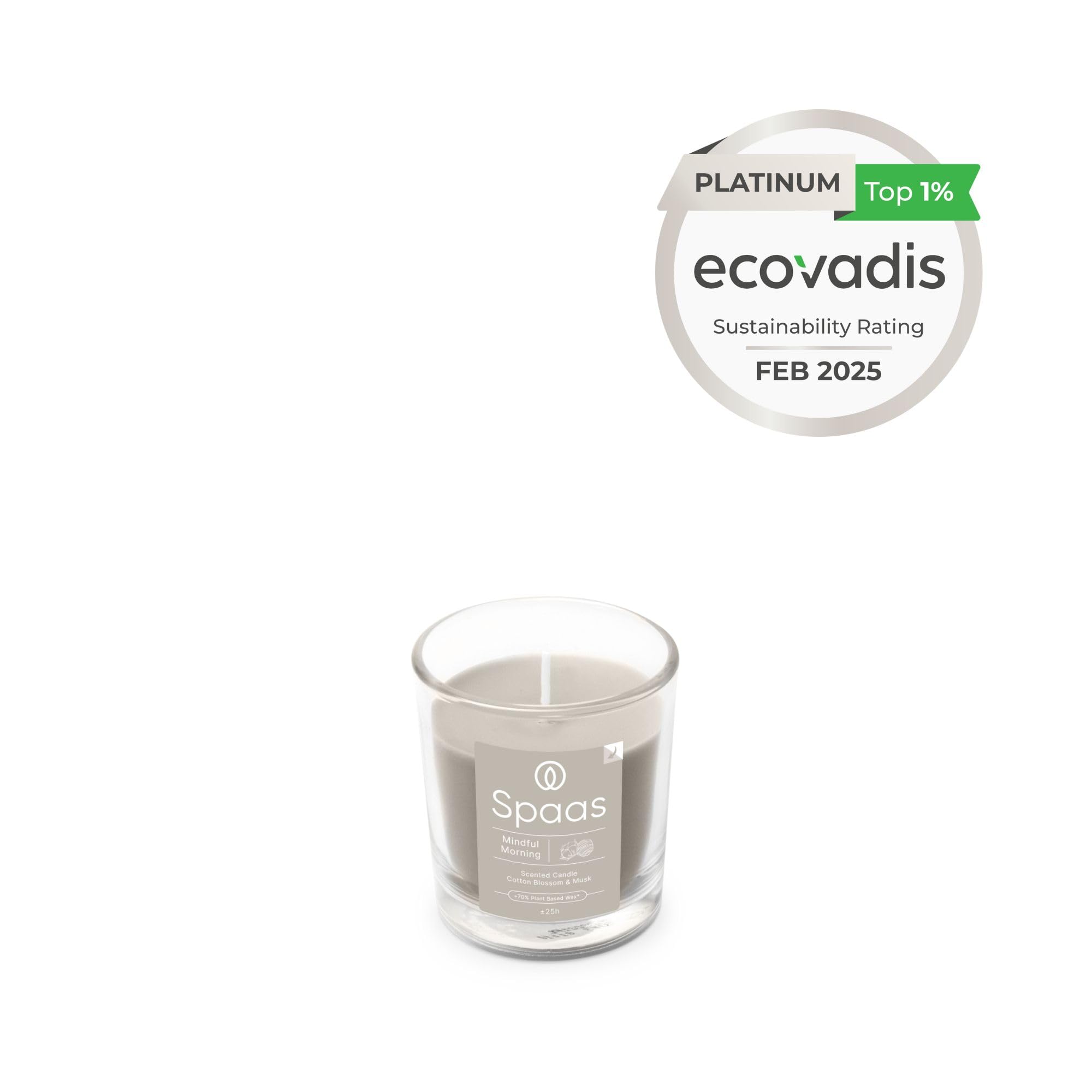 Spaas 6x Vela perfumada 25 h, Mindful Morning