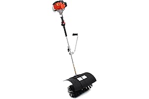 Outdoor Handheld Sweeper 52cc Walk Behind Gas Power Sweeping 1700W Hand Push...