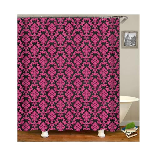 Rideau de douche en polyester multicolore haut de gamme texturé 165 x 180 cm