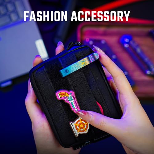 Image of KeyUnity KM00 Titanium Belt Loop Keychain Clip Double Side Quick Release Key Holder with Detachable Key Ring