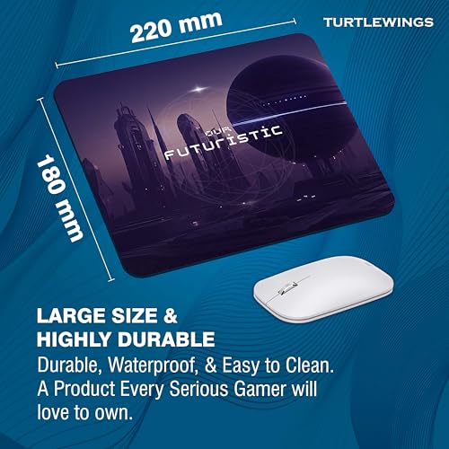 Image of TURTLEWINGS | Mousepad | Inspirational Quote Mousepad - 22x18 cm, 3mm Thick | Abstract Design Non-Slip Rubber Base | Office, Study & Gaming Use | Premium Smooth Surface 222 (13)