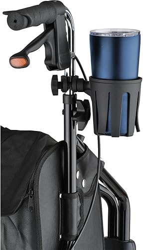 NOVA Medical Products Portavasos para caminantes con tubo redondo estrecho