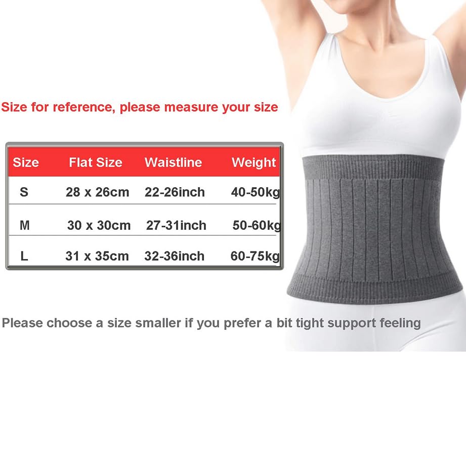 Faja lumbar térmica en cachemir talla L color negro miniatura 2