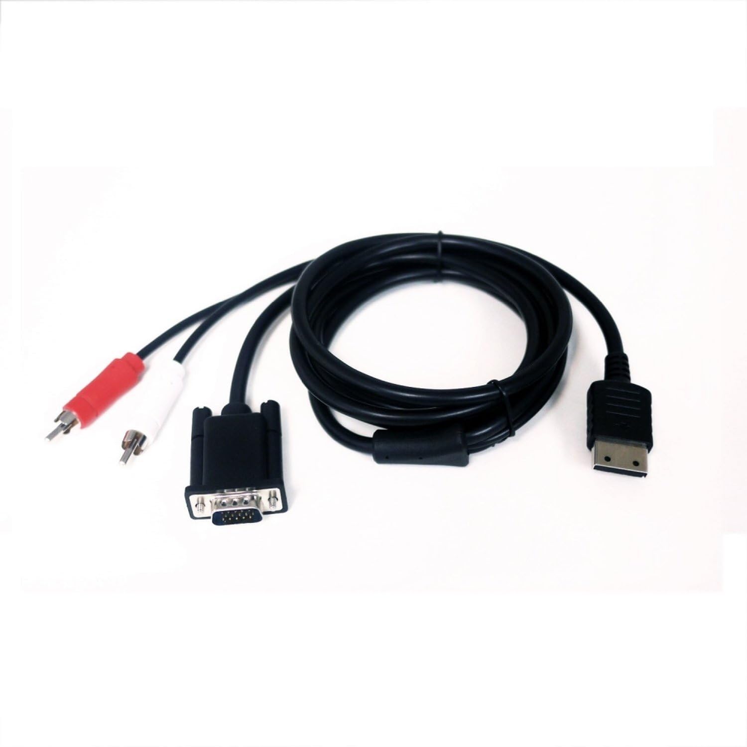 SATKIT Cable VGA con Audio para Sega Dreamcast 1,8m Salida Estéreo para Monitor y TV con Entrada VGA