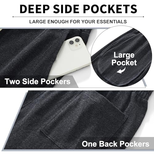 AIMPACT Mens Pajama Pants Cotton Soft Sleep Bottoms with Pockets Lounge Sleepwear PJ Pants 2 Pack3