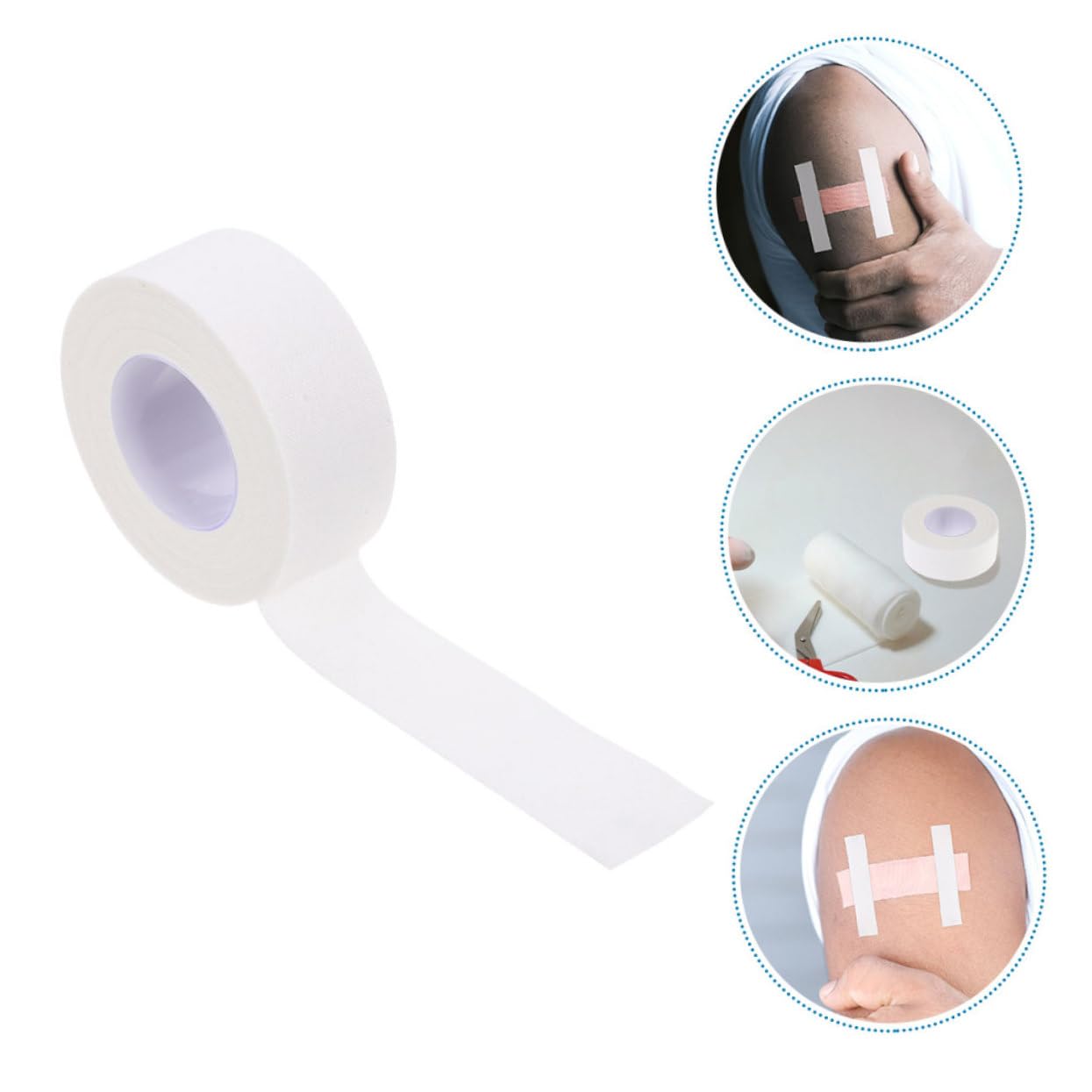 TOBBOMEY 4 Rolls Gentle Adhesion Scar Protection Tape Hospital Self-Adhesive Breathable Fixing Strips for Fingers Fixing Tools Clinic Adhesive