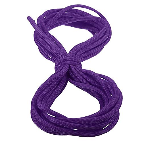 20FT 550lb Nylon Paracord Parachute String Cord Rope For Camping Hiking Outdoor Survival Hight Quality Outerdoor Tool - Purple