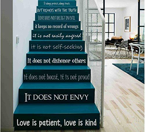 CVANU Letters Wall Decor Stickers Stair Decals Quotes Stairway Decals Quote Steps Vinyl Stickers Lettering Family Staircase Decal Grey (CV84) (B07TSKWW6B) Amazon Price History, Amazon Price Tracker