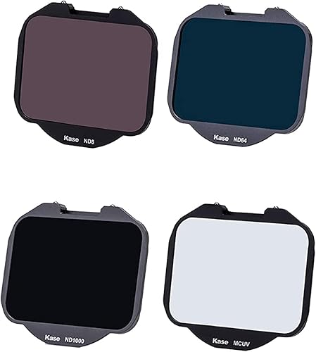 Miniatura 2 de Kase Kit de filtro de clip 4 en 1 (MCUVND8ND64ND1000), filtros de protección UV y ND de densidad neutra para cámara Sony Alpha
