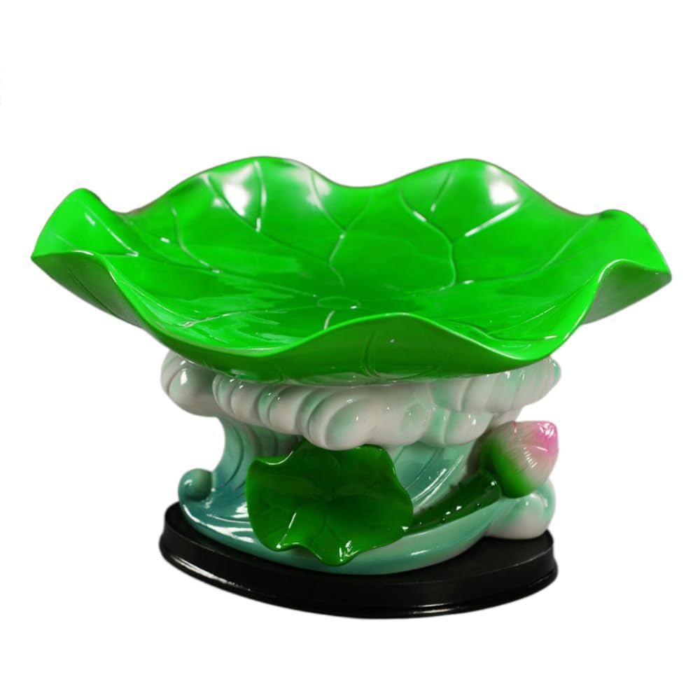 Plato de ofrenda de loto de cerámica de 18,5 cm para frutas