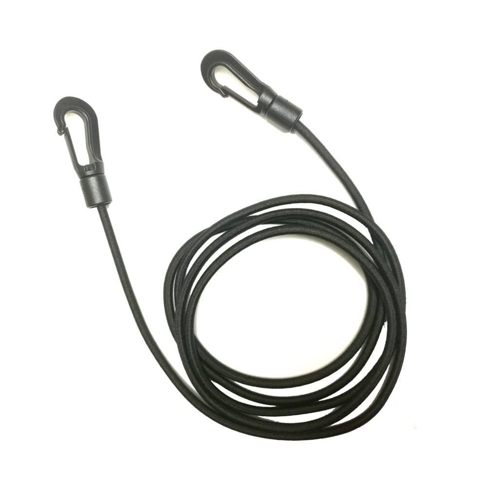 Smycz do wiosła kajakowego, Kajak Wiosło Bungee Shock Cord Hak Lina mocująca Wędka Smycz Wiosło Uchwyt na deskę surfingową Smycz Wiosło Kajak Lina Wiosło Kajak(Black)
