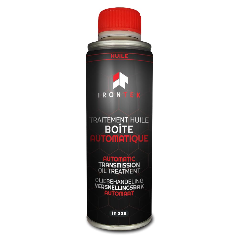 Traitement Huile Boîte Automatique ATF 375ml - IRONTEK | IT228 | Anti-Oxydation | Protège Joints | Améliore Fluidité & Longévité