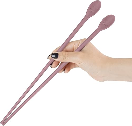 Carrotez Palillos de cocina de silicona, palillos largos (12 pulgadas) reutilizables para cocinar, resistentes al calor, no rayan, suaves con los