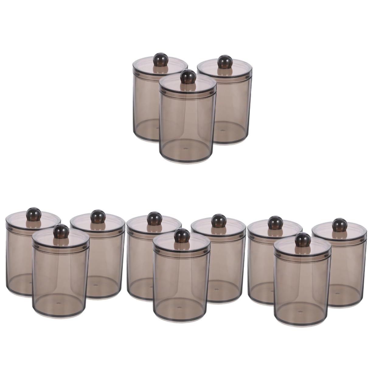 IMIKEYA 12stücke Cotton Swab Behälter Mit Deckel Multifunktionale Aufbewahrung Für Wattestäbchen Wattepads Und Kleine Gegenstände Stilvoller Organizer Für Zuhause Und Büro