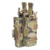 excellent elite spanker custodia per fucile doppia aperta per m4 m14 m16 g36 ar15 caricatore con 1911 hk45 glock pouch(camuffare)…