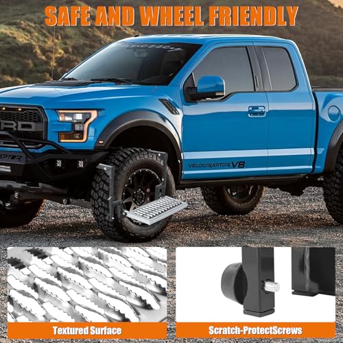 Folding Heavy Duty Tire Step for Truck, SUV and RV, Adjustable Tire Step by Aoiaute - Used condition - Image 5