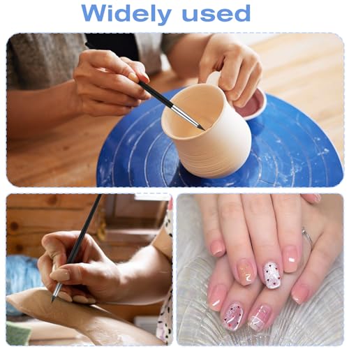 QfwdfcTrenz Set de 10 Pinceles Artísticos de Silicona para Pintura Profesional con Puntas de Goma miniatura 6