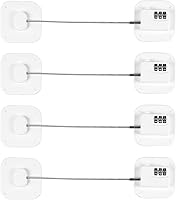 Vista 10 de Cerradura de refrigerador, cerradura de nevera resistente, cerradura de combinación para armarios de refrigerador, cajones, bloqueo de seguridad