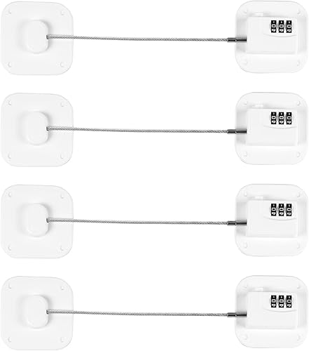 Cerradura de refrigerador, cerradura de nevera resistente, cerradura de combinación para armarios de refrigerador, cajones, bloqueo de seguridad,