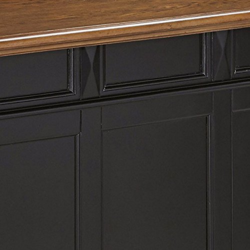 Americana Black and Oak Bar by Home Styles