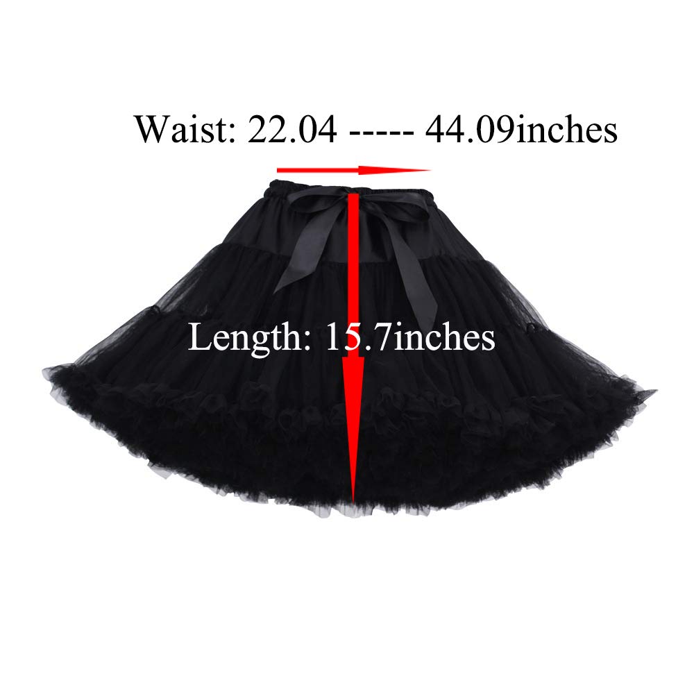 Tmade Women's Tulle Petticoat Tutu Party Multi-Layer Puffy Cosplay Skirt
