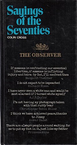 'The observer' sayings of the seventies