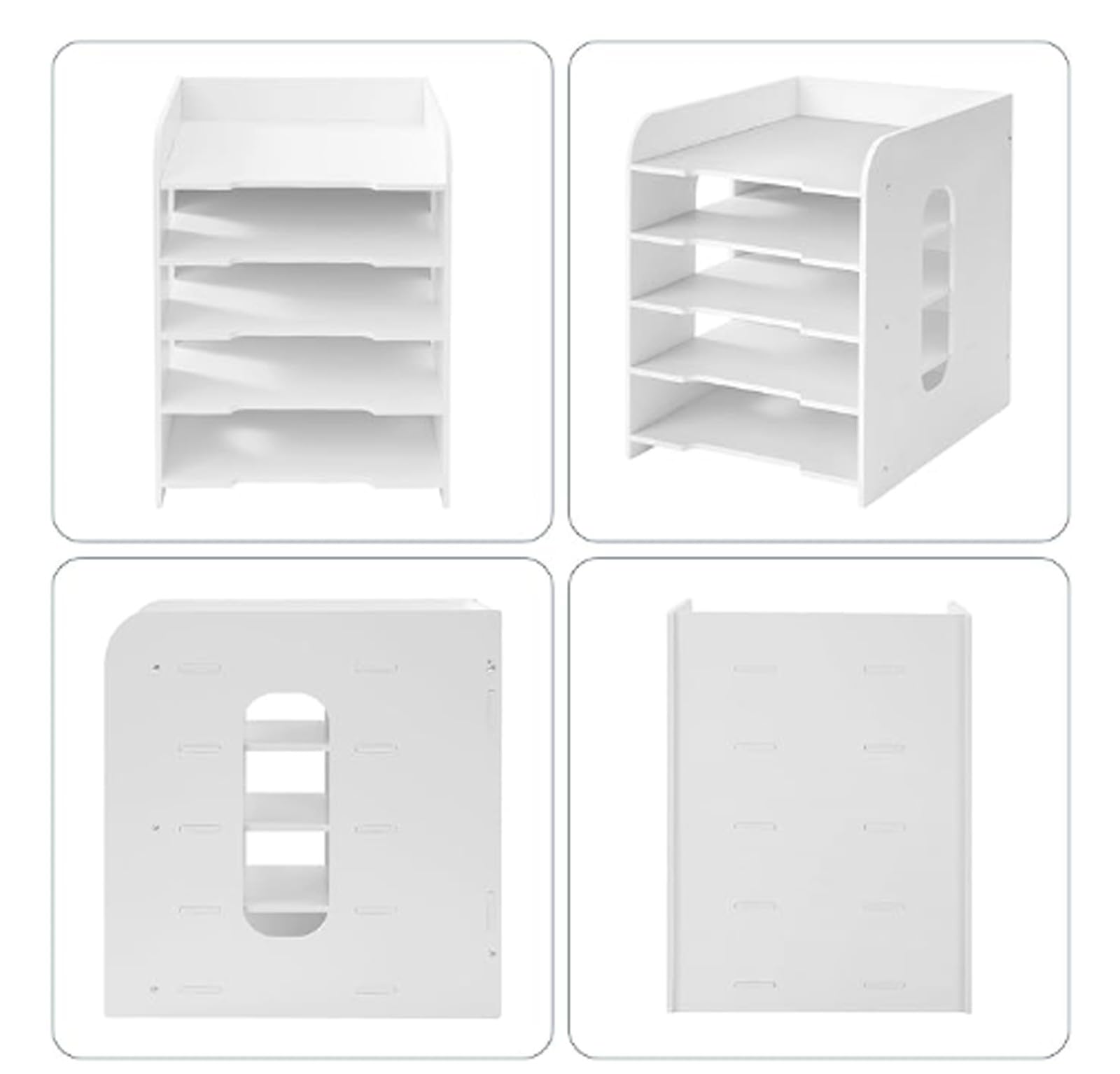 Organizzatore di Documenti da Scrivania di Alta qualità, Porta Fogli A4 Verticale da 3 a 15 Scomparti, Robusto Supporto per Documenti per Casa e Ufficio(8-A)