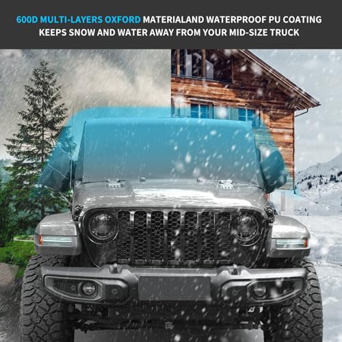 Image of Z8 Windshield Cover for Ice and Snow,600D Windshield Snow Cover with Side Mirror Cover for 2018-2024 Jeep Wrangler JL JLU 4XE & 2020-2024 Jeep Gladiator JT Winter Frost Hail Protector Windshield