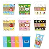 ANGOLIO 24 Teacher Appreciation Coffee Gift Card Holders, Thank a Latte Teachers's Day Cup Envelopes are well-made for a Note Cash, Thank You Greeting Cards for Educators Graduations Back to School